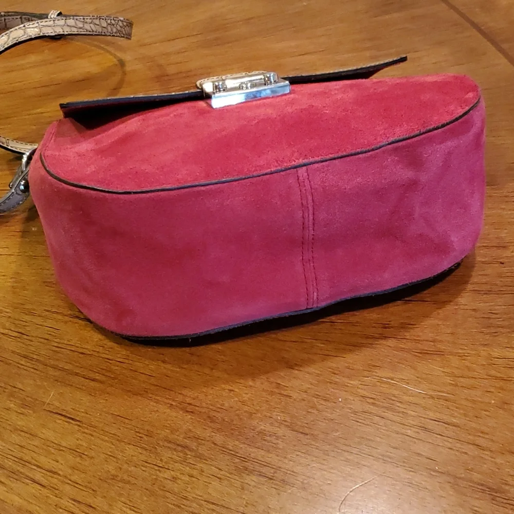 Like NEW Claudia Firenze suede crossbody